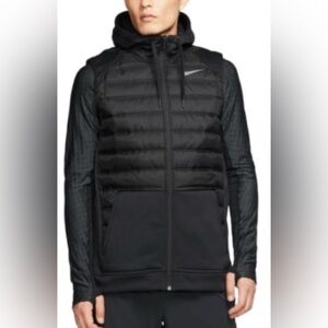 Nike Men's Dark Gray Hooded Puffer Jacket